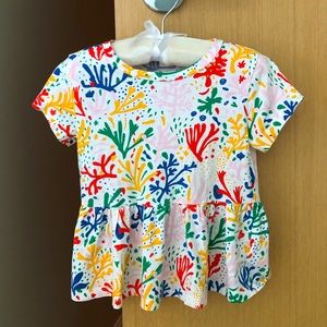 Crewcuts s/s top with multi color print size 3T